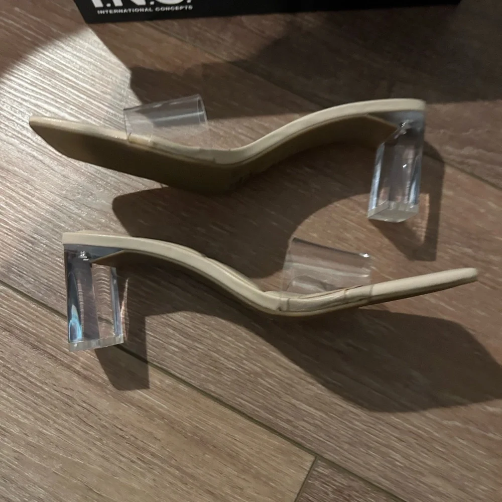 INC Clear Strap Sandals - Picture 2 of 3